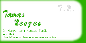 tamas meszes business card