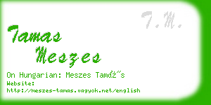 tamas meszes business card